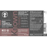 Known High Strength Lion's Mane Blackcurrant